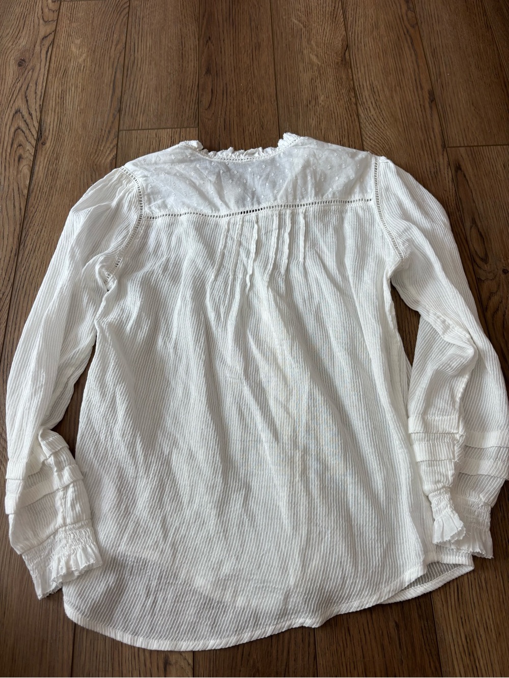 Quince White Ruffled Top - Picture 6 of 6
